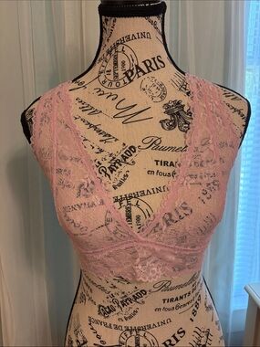 Savage X Fenty Pink Lace Bralette